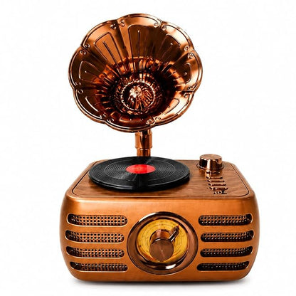 Classic Gramophone Design with AM/FM/SW Radio Speaker M305