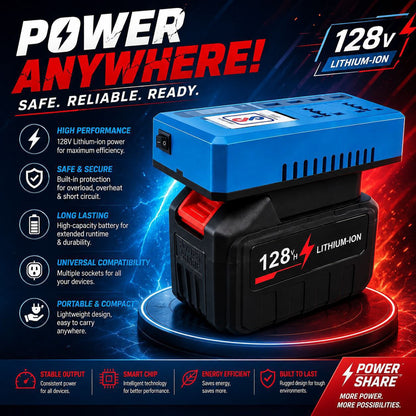 Multifunction Intelligent Inverter Adapter for Lithium-Ion Power Tool Batteries BR54