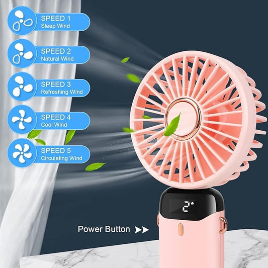 Multi-Speed Compact Electric Fan for Office Travel Home & Outdoor Use G0241