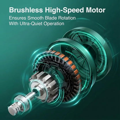 High Speed Handheld Turbo Fan Portable Mini Jet Fan with LED Digital Display G3014