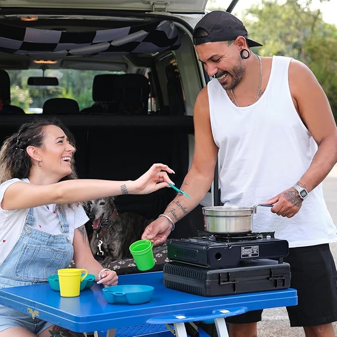 2-in-1 Portable Camping Gas Stove TR8013