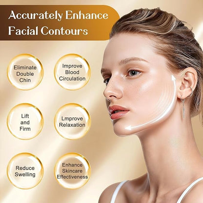 Lymph Nodes Chin Jawline Sculpting Facial Cleansing Drainage Tool G8879