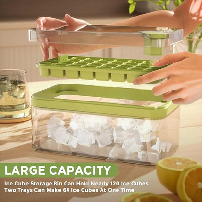 One-button Press Type Ice Mold Box Plastics Ice Cube Maker TR6710