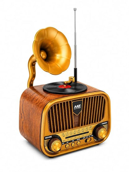 Classic Gramophone & Retro Radio Vintage Wireless Speaker CL68
