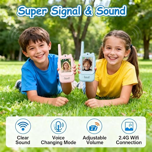 BuddyPro Kids Video Calling Toy Set Pack of 2 – Pink & Blue BR36