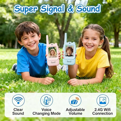 BuddyPro Kids Video Calling Toy Set Pack of 2 – Pink & Blue BR36