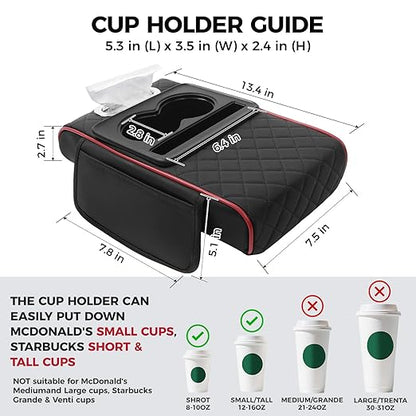 5 In 1 Car Arm Rest Cushion With Cup Holder TR01