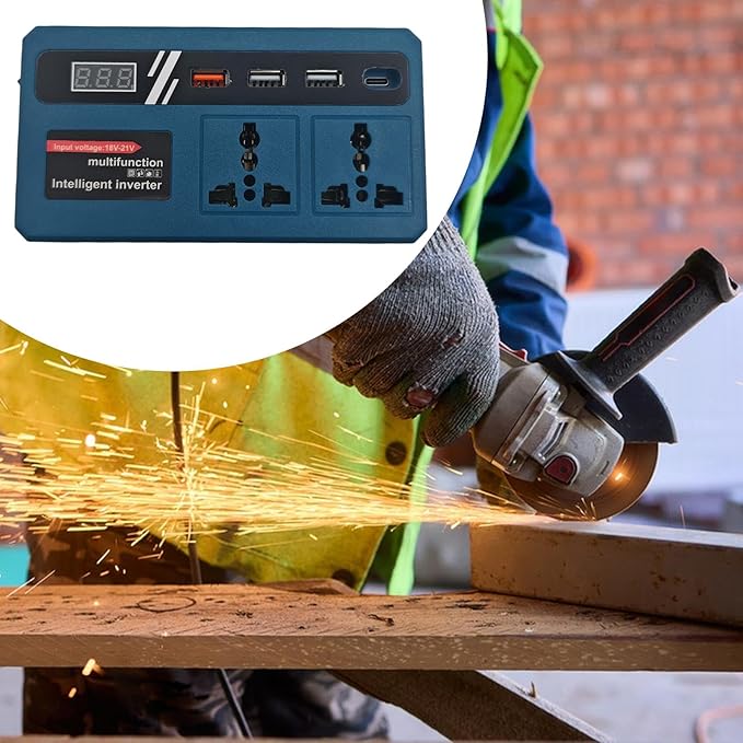 Multifunction Intelligent Inverter Adapter for Lithium-Ion Power Tool Batteries BR54