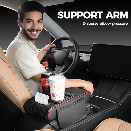 5 In 1 Car Arm Rest Cushion With Cup Holder TR01