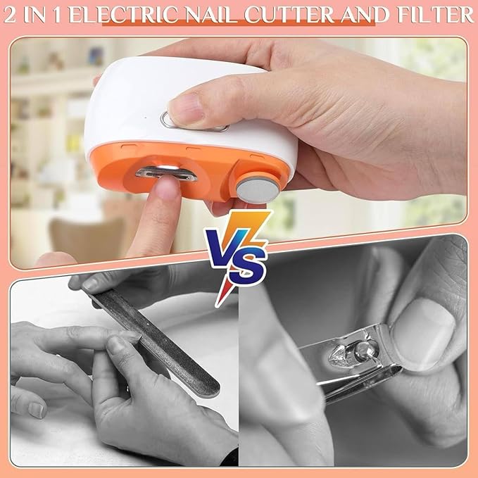 Rechargeable Nail Clipper 2 in 1 Electric Baby Nail Cutter Electric Trimmer G600