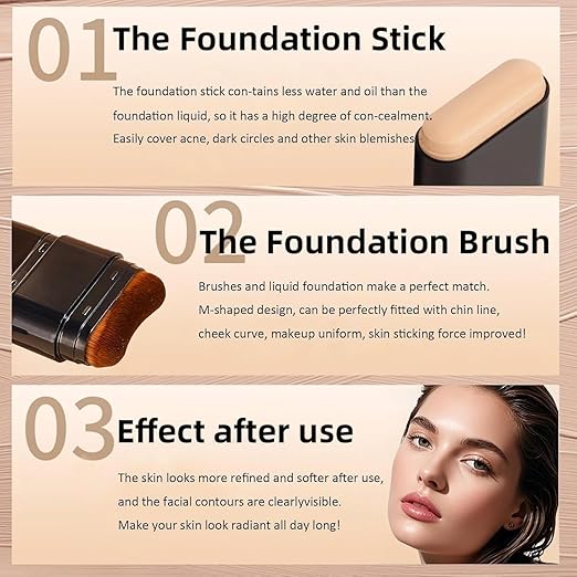 2 In 1 Makeup Foundation Stick G657