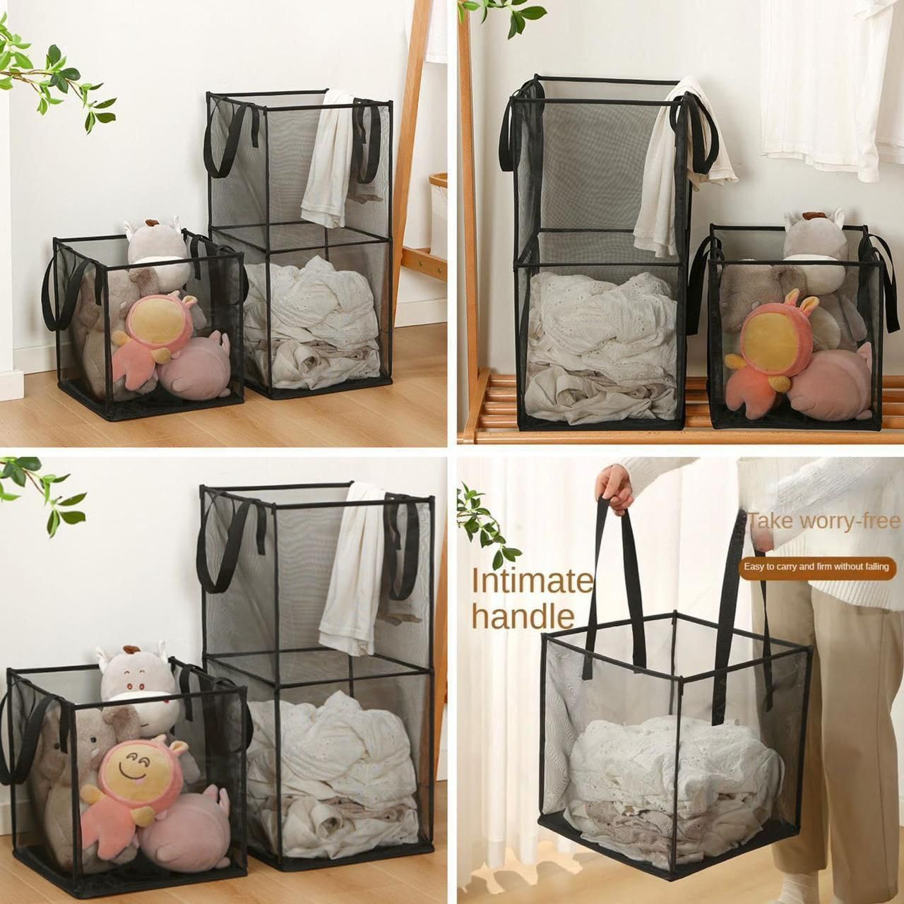 Double-Layer Collapsible Laundry Basket TR4474