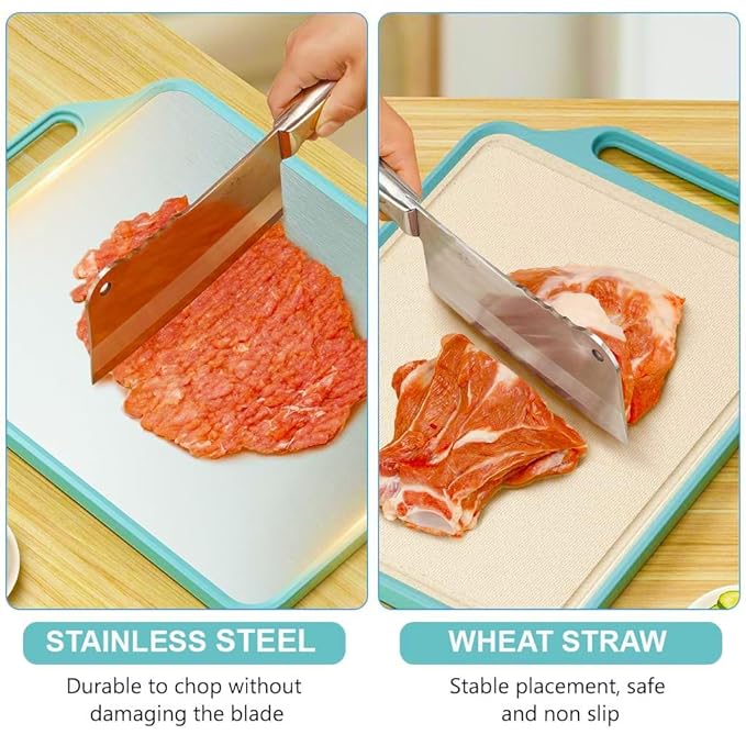 2-in-1 Premium Stainless Steel Chopping Board TR3904