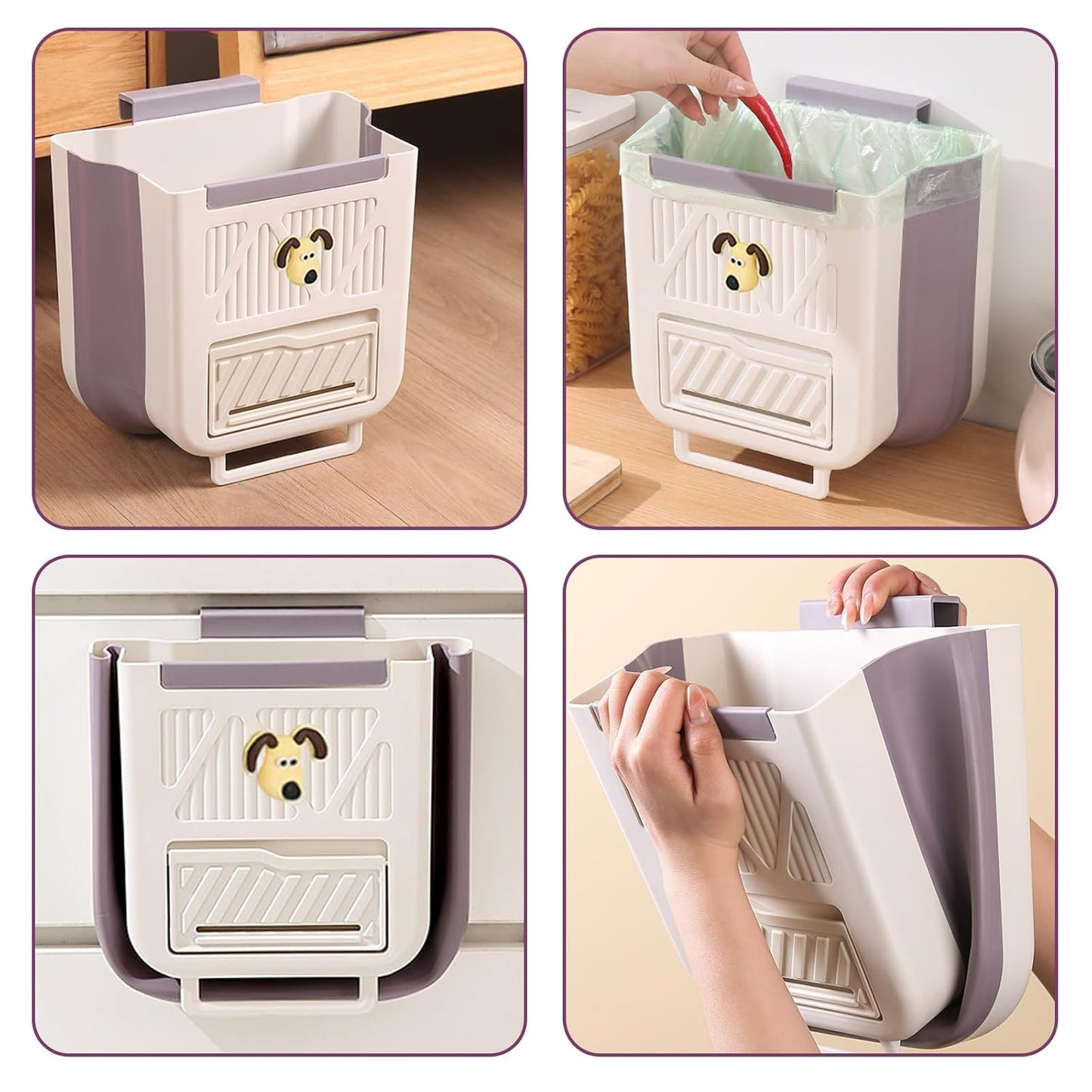Foldable Waste Bin for Kitchen TR1101