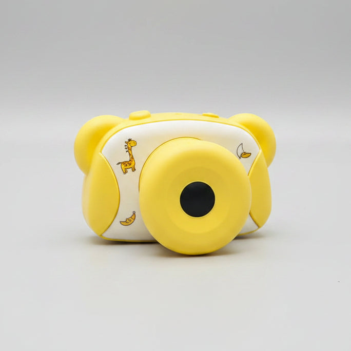 Cute Yellow Bear Eared Kids Toy Camera H479
