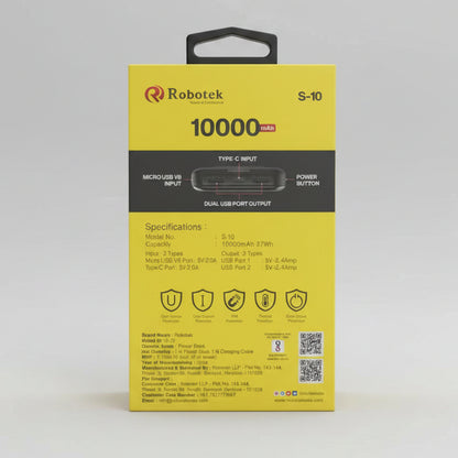 Robotek S-10 Boost 10000mAh Power Bank F100