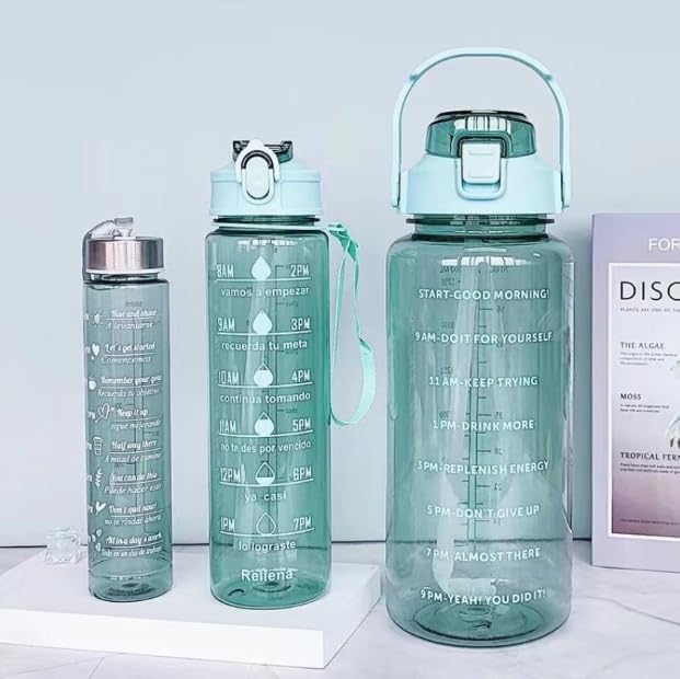 Set of 3 Transparent Water Bottle TR1546