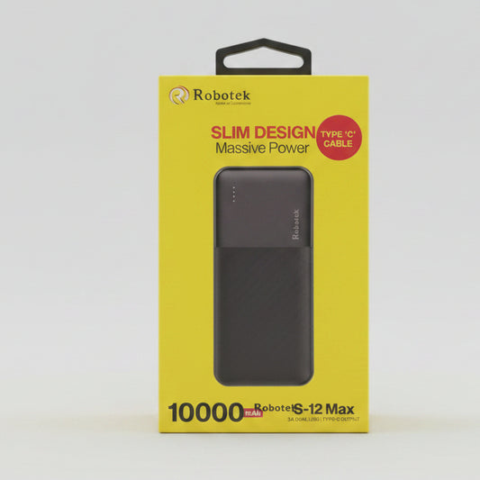 Robotek S-12 Max 10000mAh Fast Charging Power Bank Z975