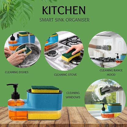 Plastic 3 in 1 Soap Pump Dispenser Dish Soap TR030