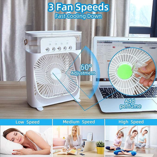 Mini Evaporate Air Cooler with 7 Colors LED Light G330