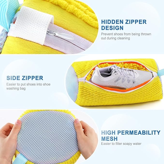 Shoe Washing Machine Bag Invisible Zipper Side Opening bag G777