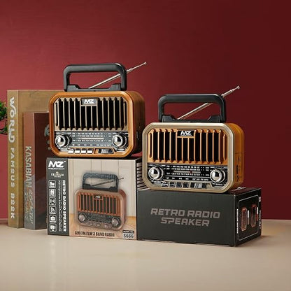 Retro Radio Speaker High Power with Multi-Functional Features MZ S666