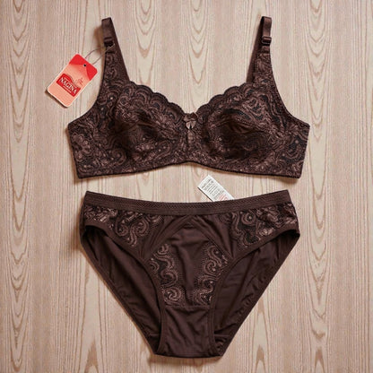 Women's Premium Floral Lace Lingerie Set (Size-85) L9901