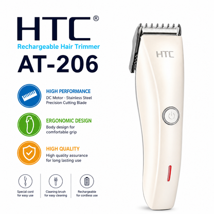 HTC AT-206 Rechargeable Hair Trimmer Z039