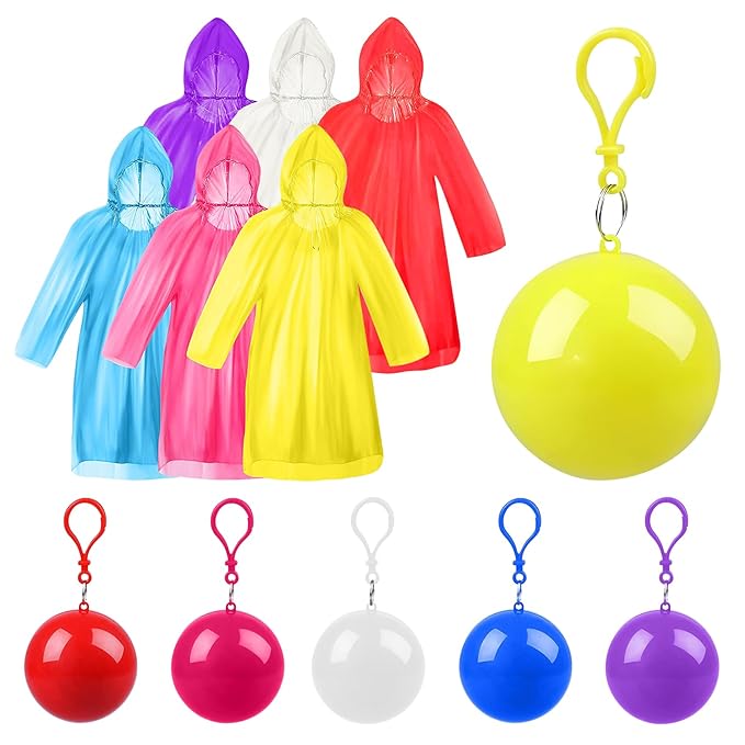 Ball Rain Card Universal Disposable Raincoat 2PC TR01