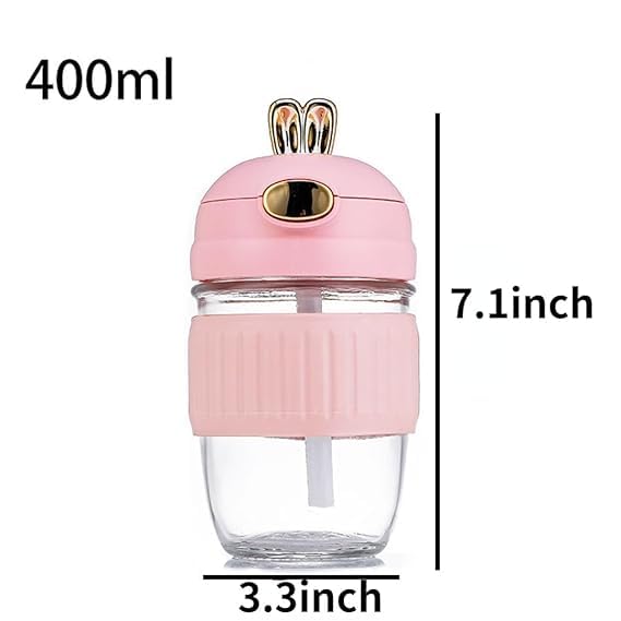 350 ML Cute Rabbit Shape Glass Water TR5081