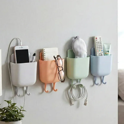 Wall Mount Phone Stand with Hook (4pcs) H9678
