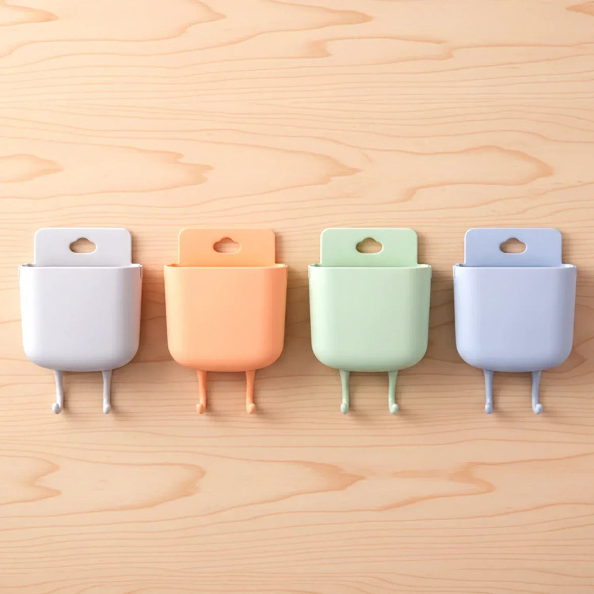 Wall Mount Phone Stand with Hook (4pcs) H9678