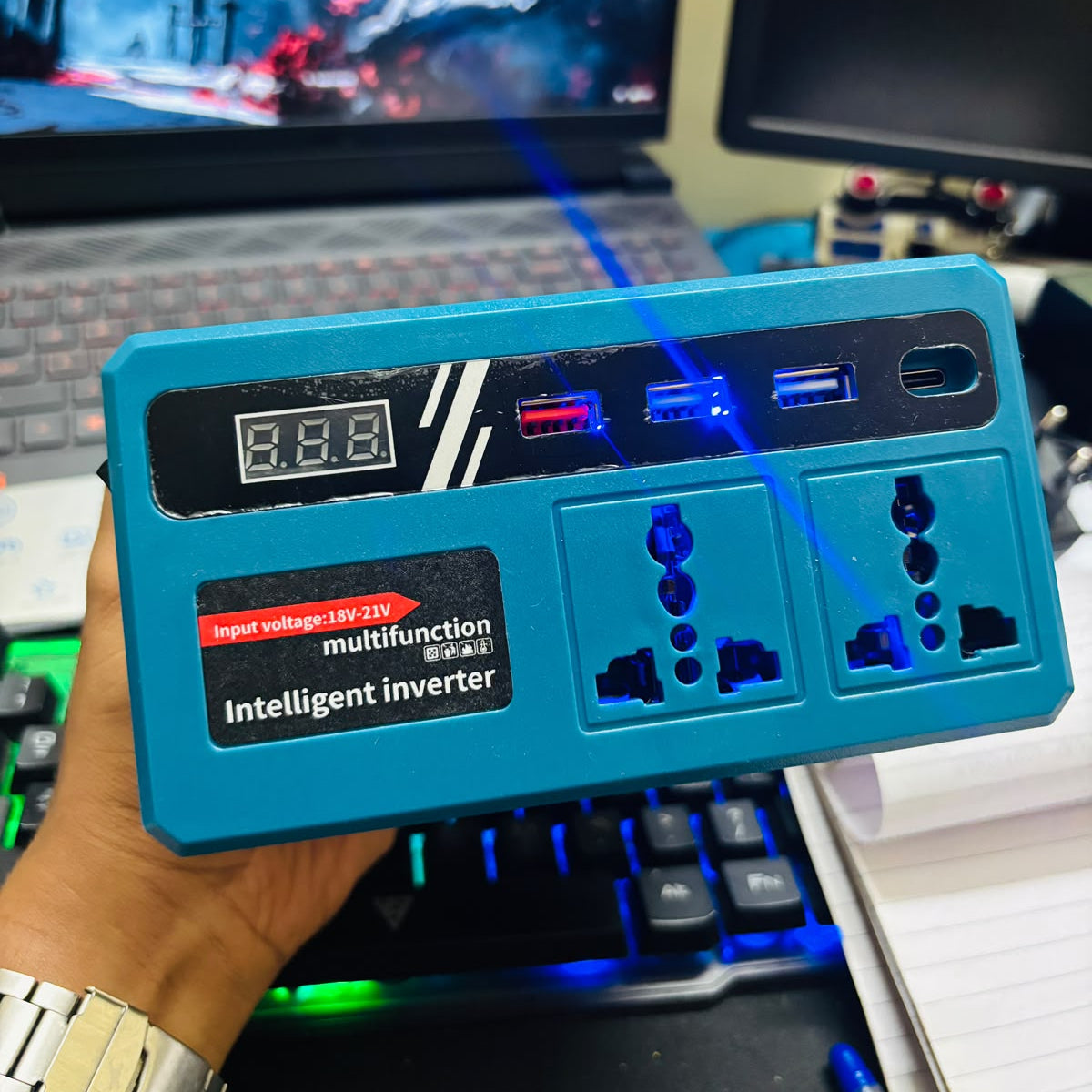 Multifunction Intelligent Inverter Adapter for Lithium-Ion Power Tool Batteries BR54