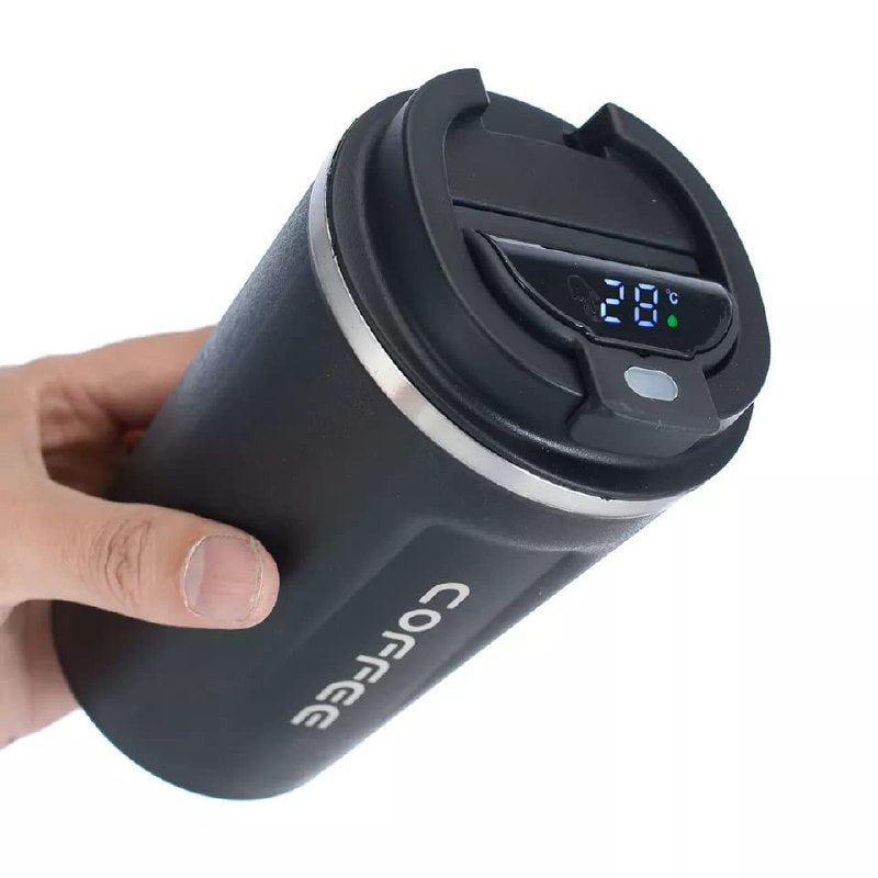 Vacuum Insulated Coffee Mug with Temperature Display-380 ML TR5865