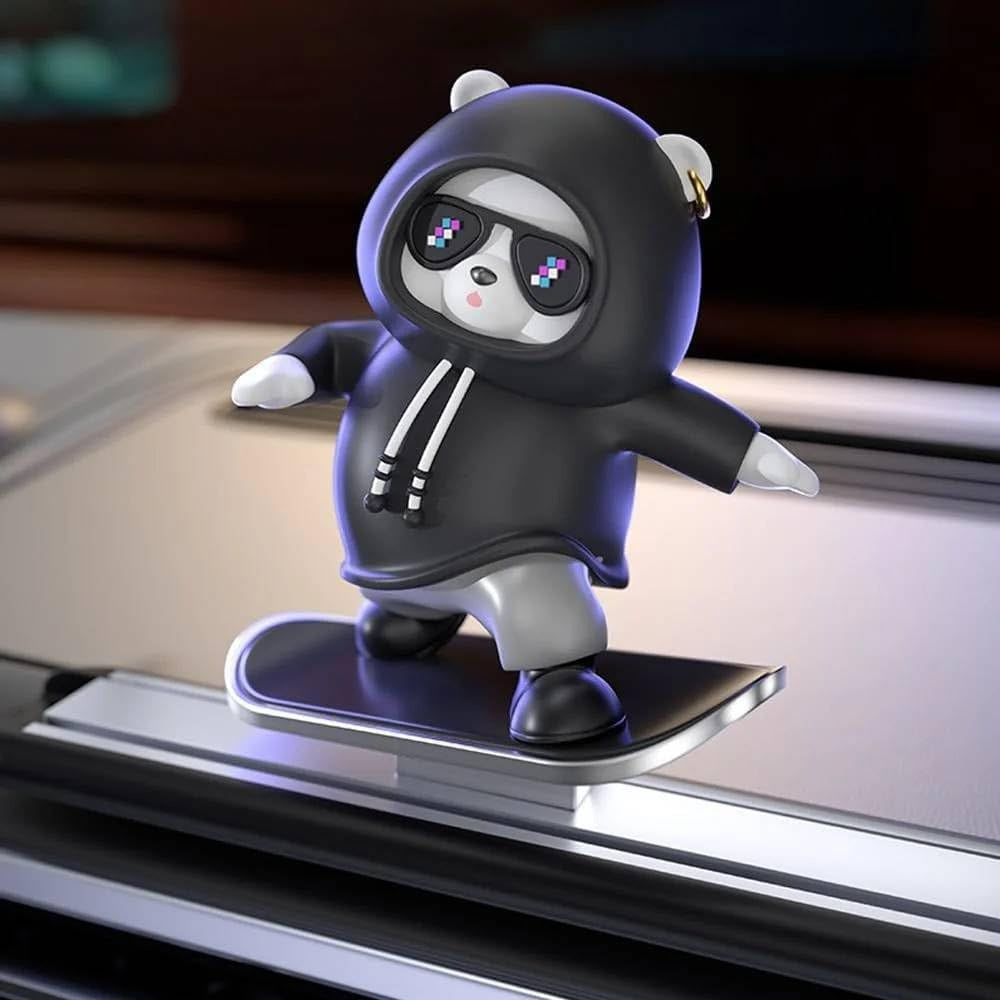 Skateboarding Panda Car Dashboard Toy TR529