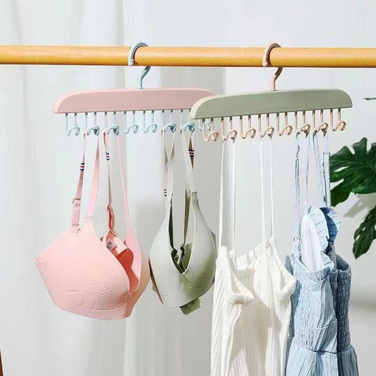 Adjustable closet plastic hangers 8 hooks TR3010