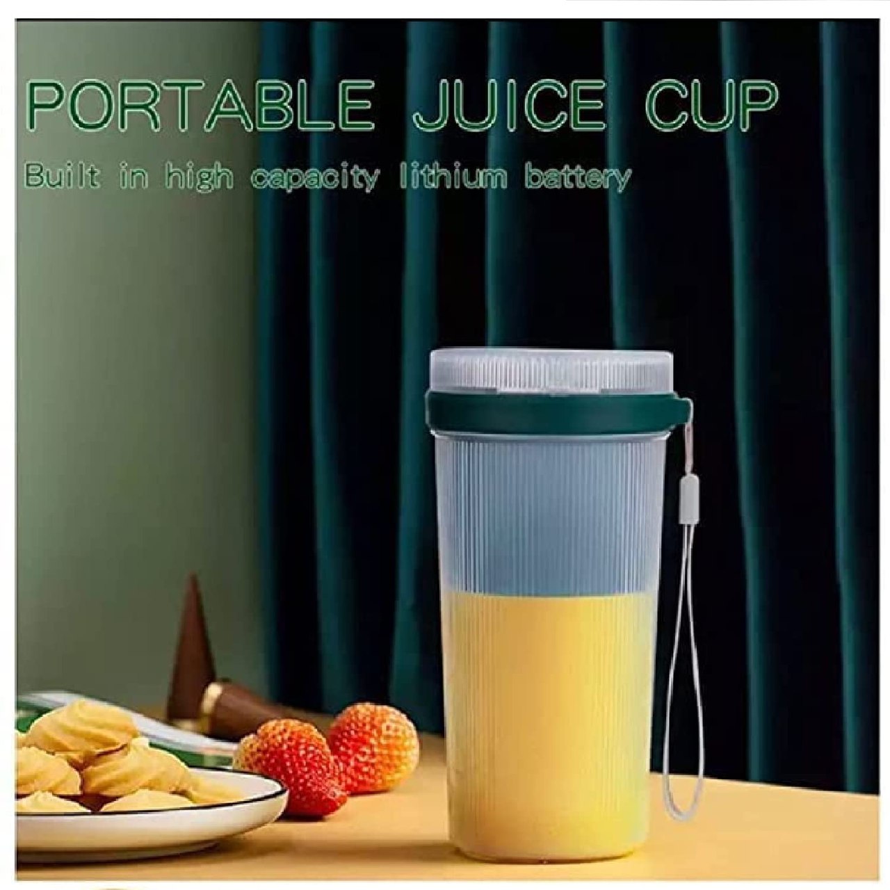 Portable Mini Juicer Cup Blender USB Rechargeable with 6 Blades TR8789