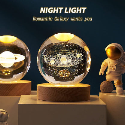 3D Galaxy Crystal Ball Night Light TR5067