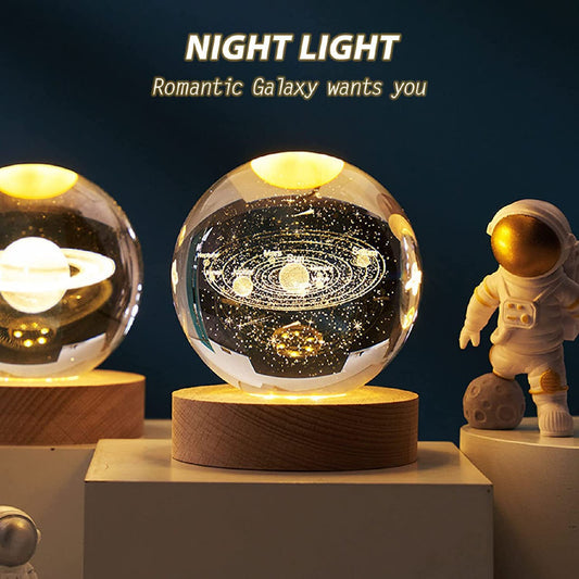 3D Galaxy Crystal Ball Night Light TR5067