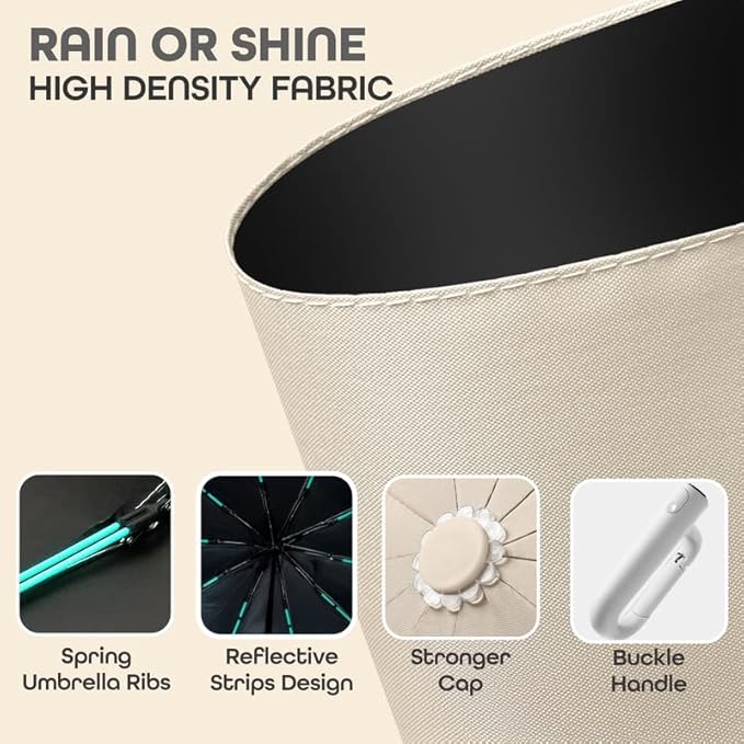 Windproof Umbrella with Handy Turbo Carabiner TR2232