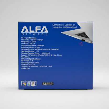 ALFA 600Mbps WiFi + Bluetooth 5.4 USB Adapter Z500