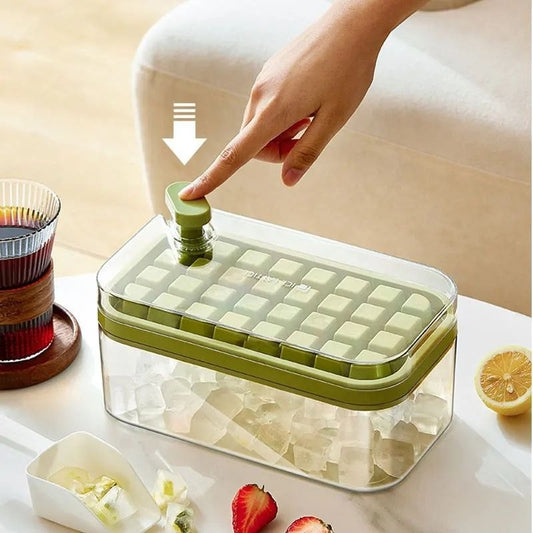 One-button Press Type Ice Mold Box Plastics Ice Cube Maker TR6710