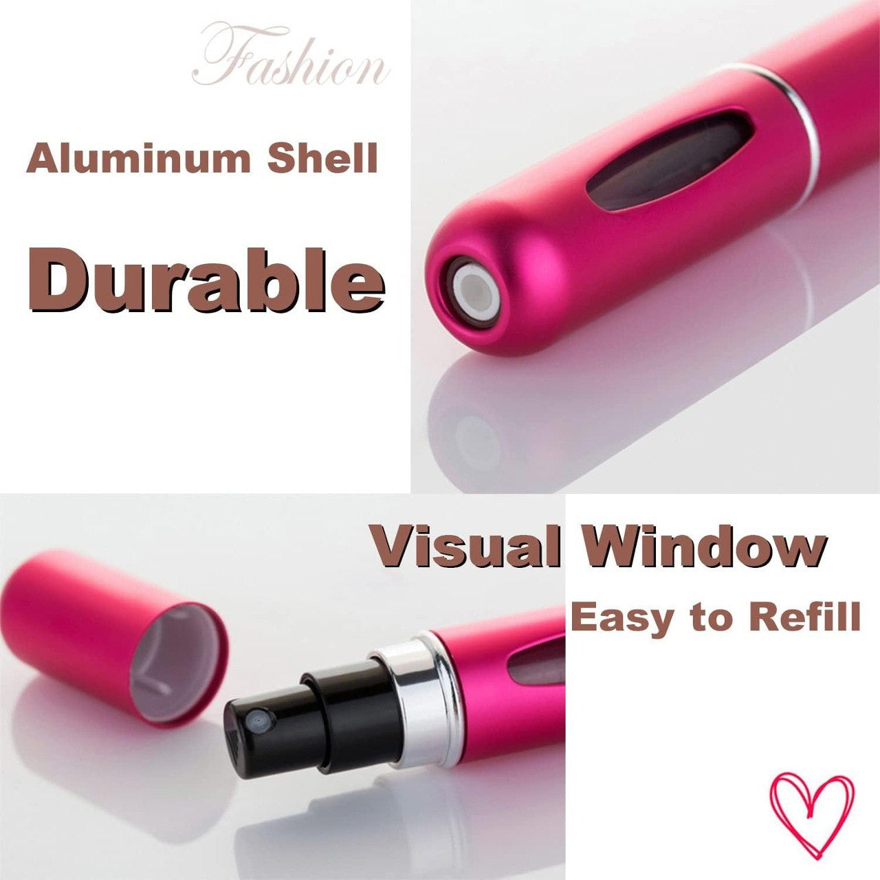 Portable Travel Mini Refill Spray Bottles Assorted 3pcs TR9777