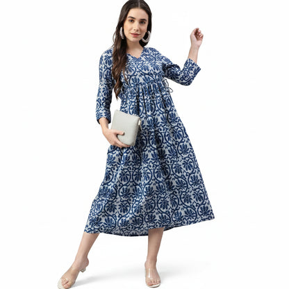 Women's Solid Cotton Gown DS102362