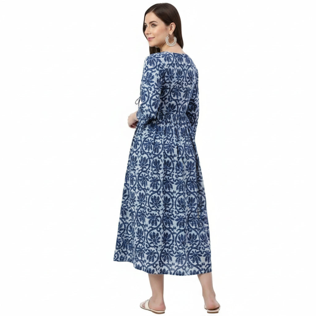 Women's Solid Cotton Gown DS102362