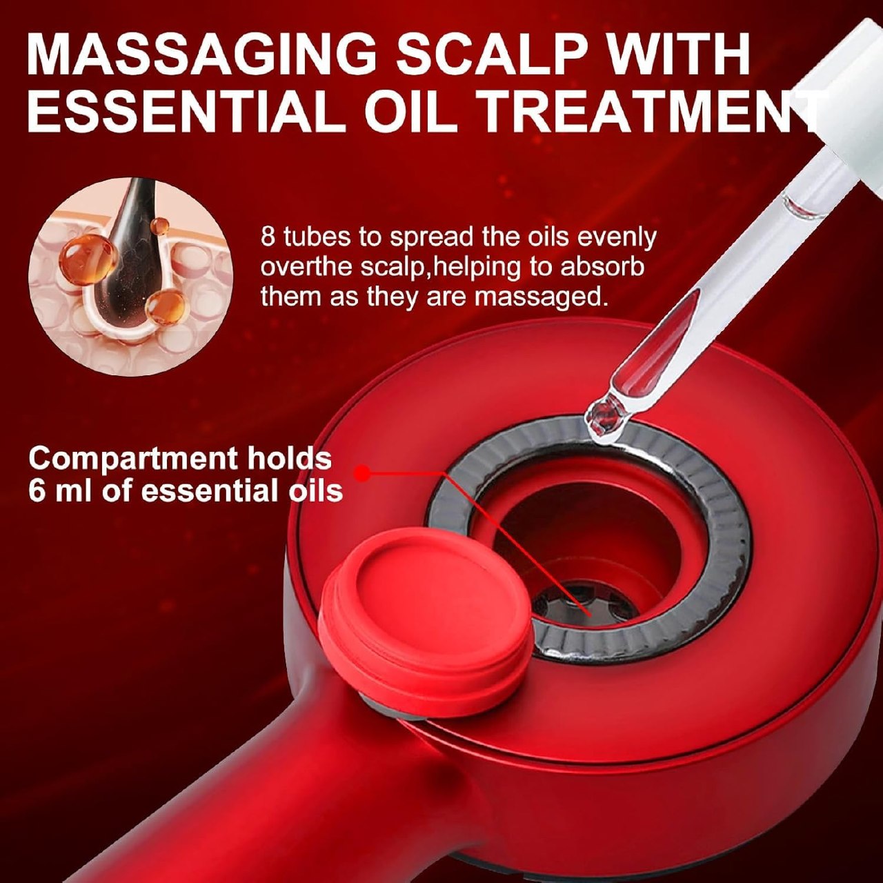 Premium Head Scalp Electric Massager Comb TR11