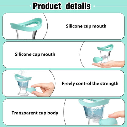 Portable Silicone Manual Air Pressure Eye Wash Cup TR1117