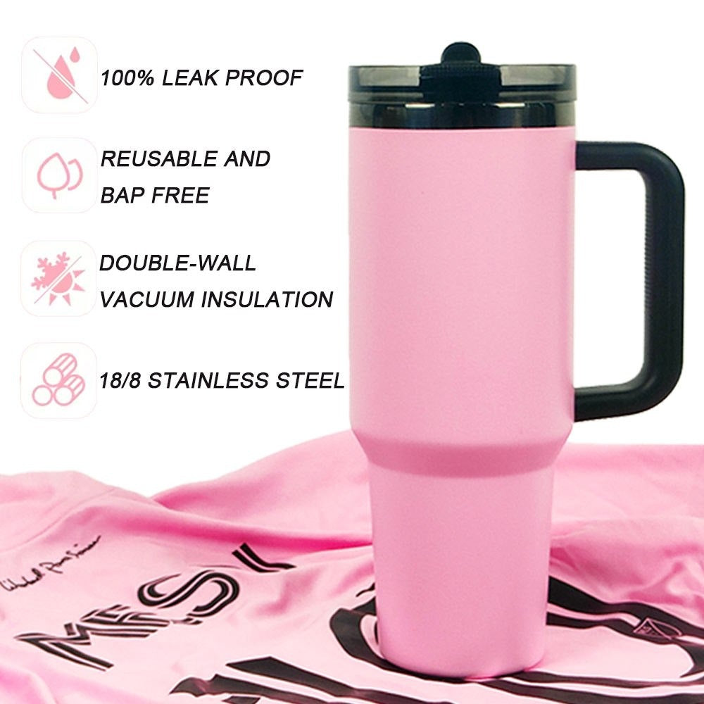 Messi Goat Pink & Black Tumbler TR314