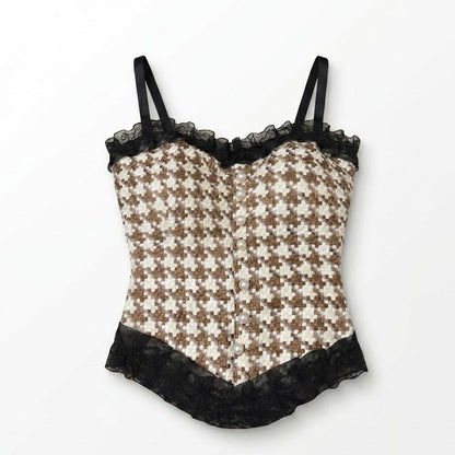 Premium Tweed Fabric Crop top B1098