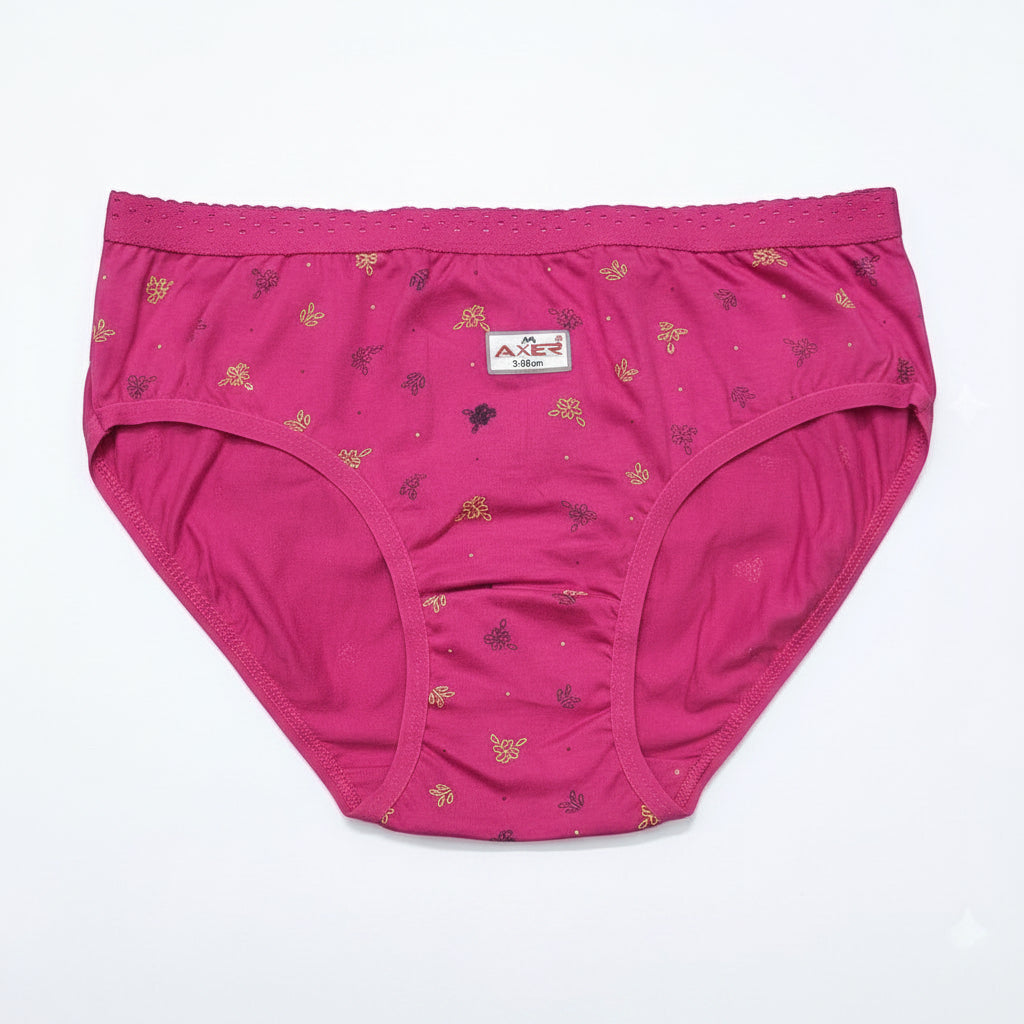 Women's AXER Comfortable Cotton Printed Briefs (80cm) L037